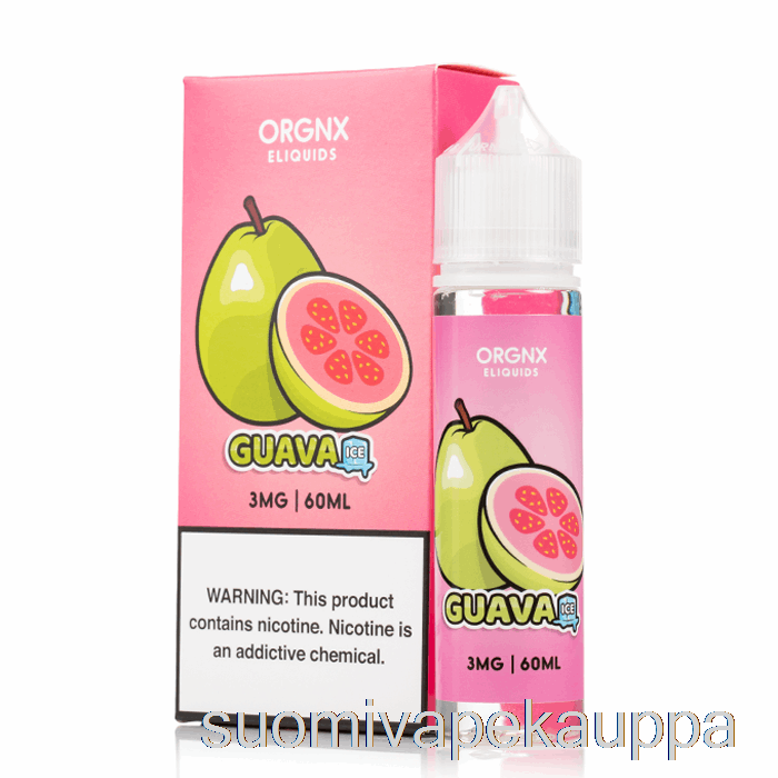 Vape Kauppa Guavajää - Orgnx E-neste - 60ml 3mg